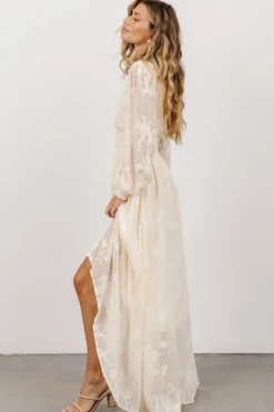 Outlet Baltic Born Mayfair High Low Maxi Dress | Vintage Cream VintageCream