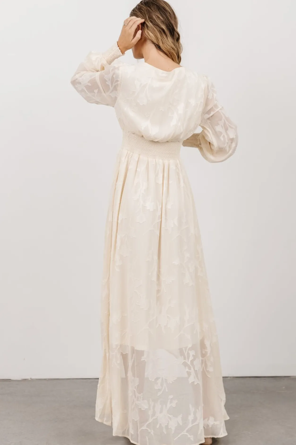 Outlet Baltic Born Mayfair High Low Maxi Dress | Vintage Cream VintageCream