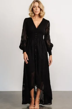 Discount Baltic Born Mayfair High Low Maxi Dress | Black
