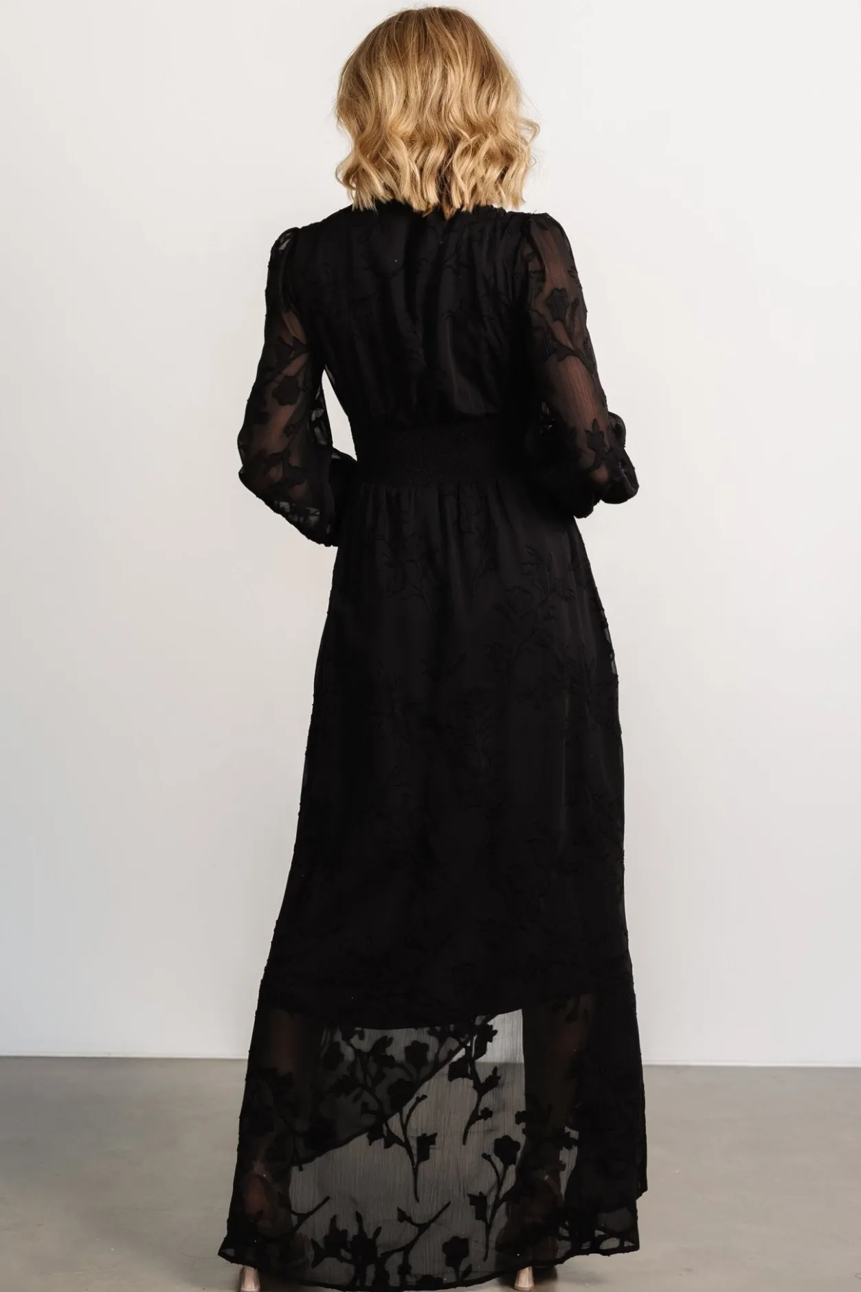 Discount Baltic Born Mayfair High Low Maxi Dress | Black