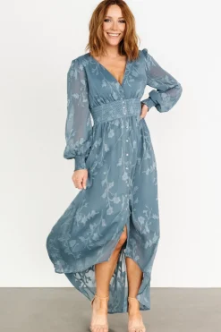 Best Baltic Born Mayfair High Low Maxi Dress | Slate Blue SlateBlue