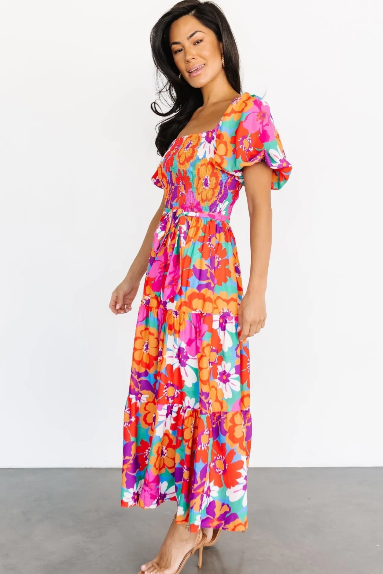 New Baltic Born Mazatlan Maxi Dress | Multi Floral MultiFloral