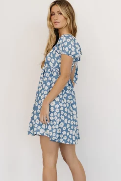 New Baltic Born McKell Mini Dress | Chambray Floral ChambrayFloral