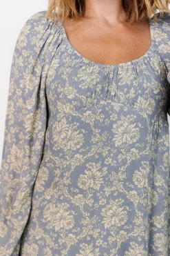 Sale Baltic Born McKinney Dress | Blue + Vintage Cream Floral Blue+VintageCreamFloral