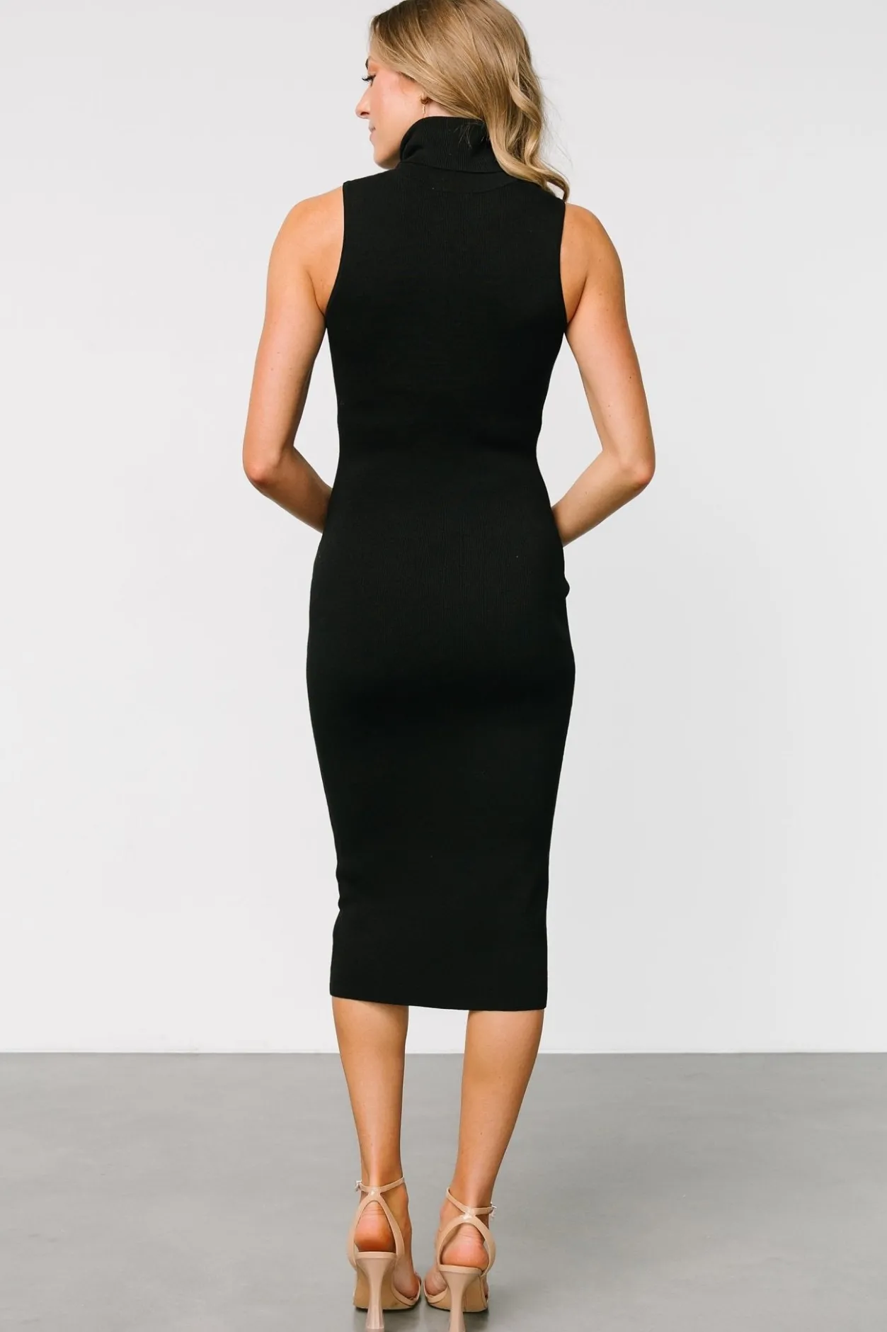Best Baltic Born Melbourne Turtleneck Midi Dress | Black