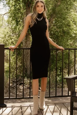 Best Baltic Born Melbourne Turtleneck Midi Dress | Black