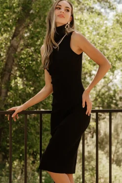 Best Baltic Born Melbourne Turtleneck Midi Dress | Black