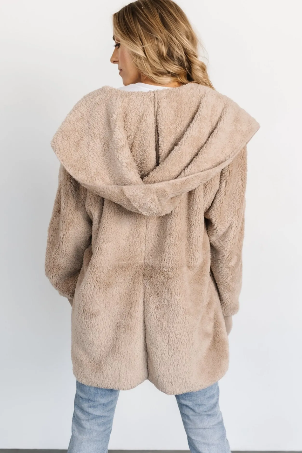 New Baltic Born Melrose Teddy Jacket | Taupe