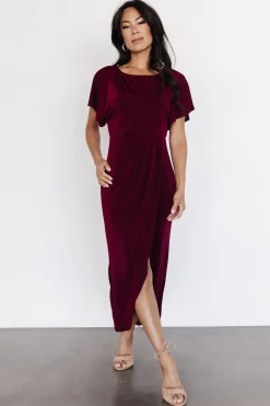 Online Baltic Born Mercy Midi Dress | Burgundy