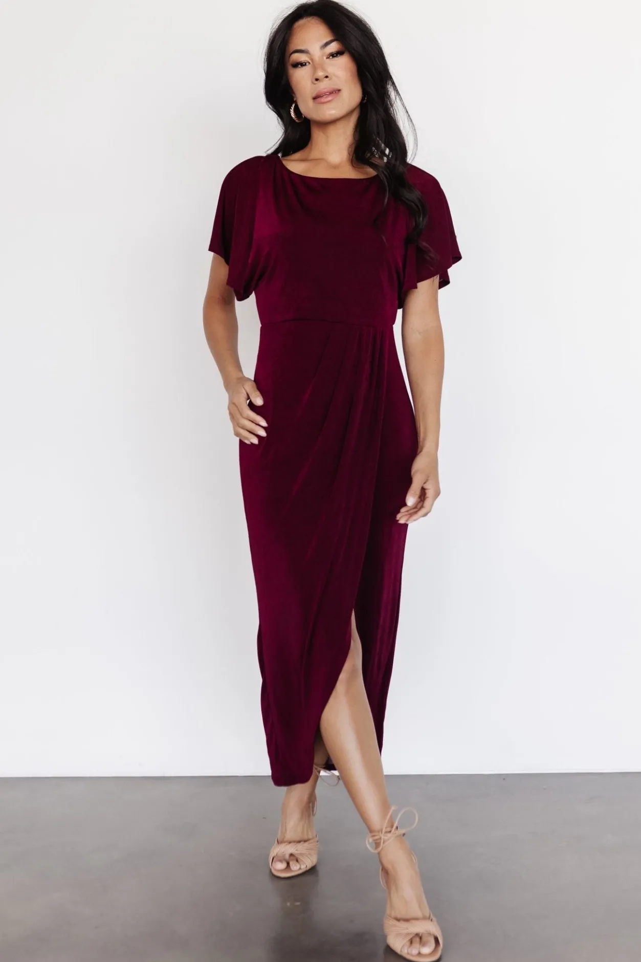 Online Baltic Born Mercy Midi Dress | Burgundy
