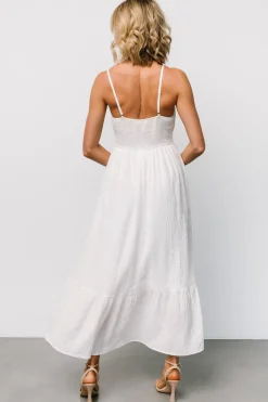 Online Baltic Born Mikayla Textured Tank Dress | Off White OffWhite
