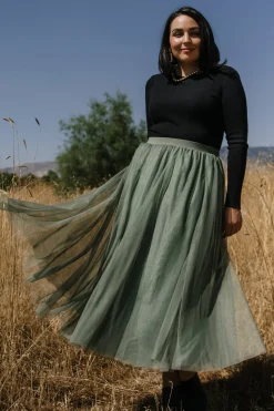 Best Baltic Born Mila Tulle Skirt | Dark Sage DarkSage