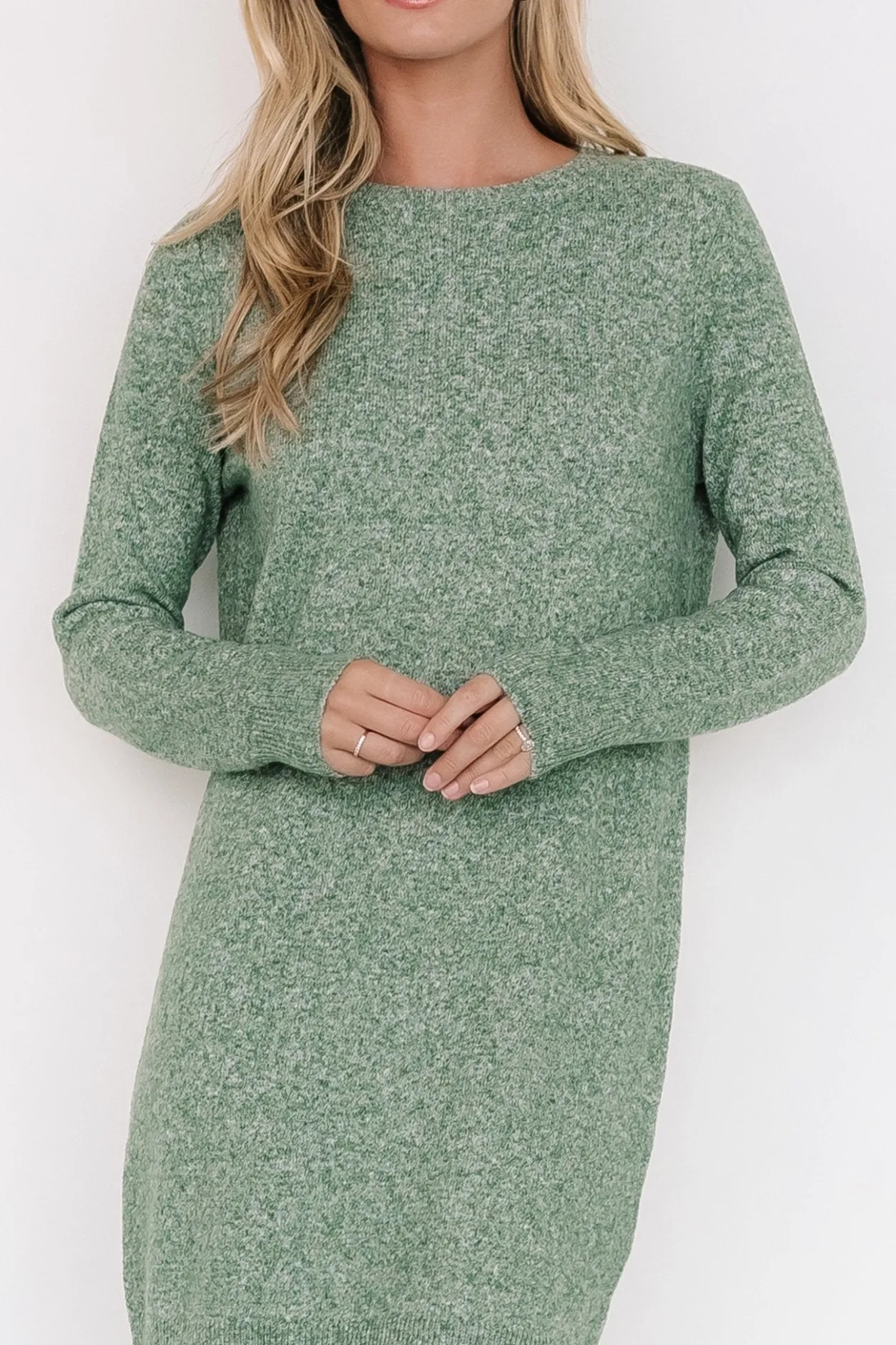 Hot Baltic Born Miller Sweater Dress | Heather Green HeatherGreen