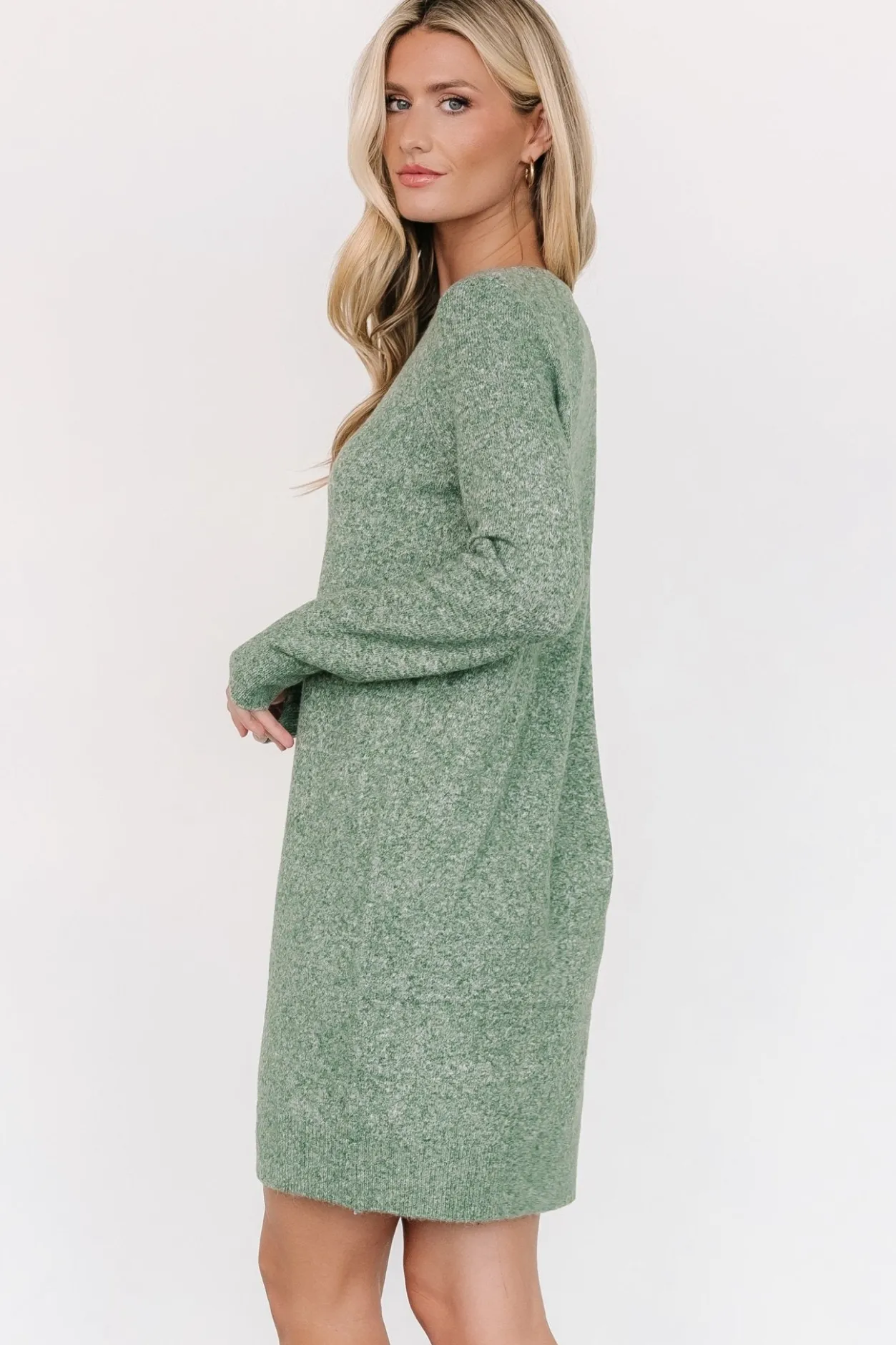 Hot Baltic Born Miller Sweater Dress | Heather Green HeatherGreen