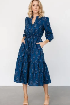 Best Baltic Born Mira Midi Dress | Deep Blue Print DeepBluePrint