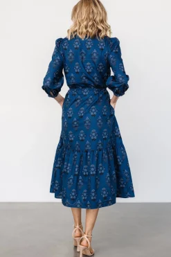 Best Baltic Born Mira Midi Dress | Deep Blue Print DeepBluePrint