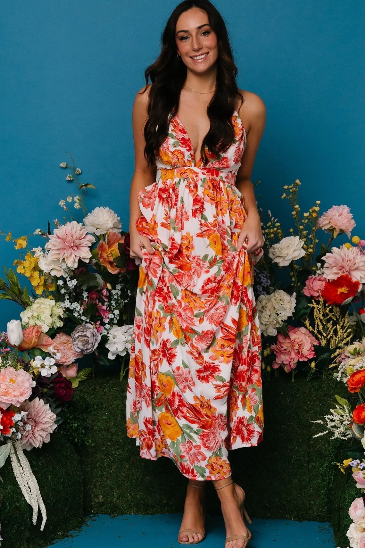 New Baltic Born Miramar Maxi Dress | Off White Floral OffWhiteFloral