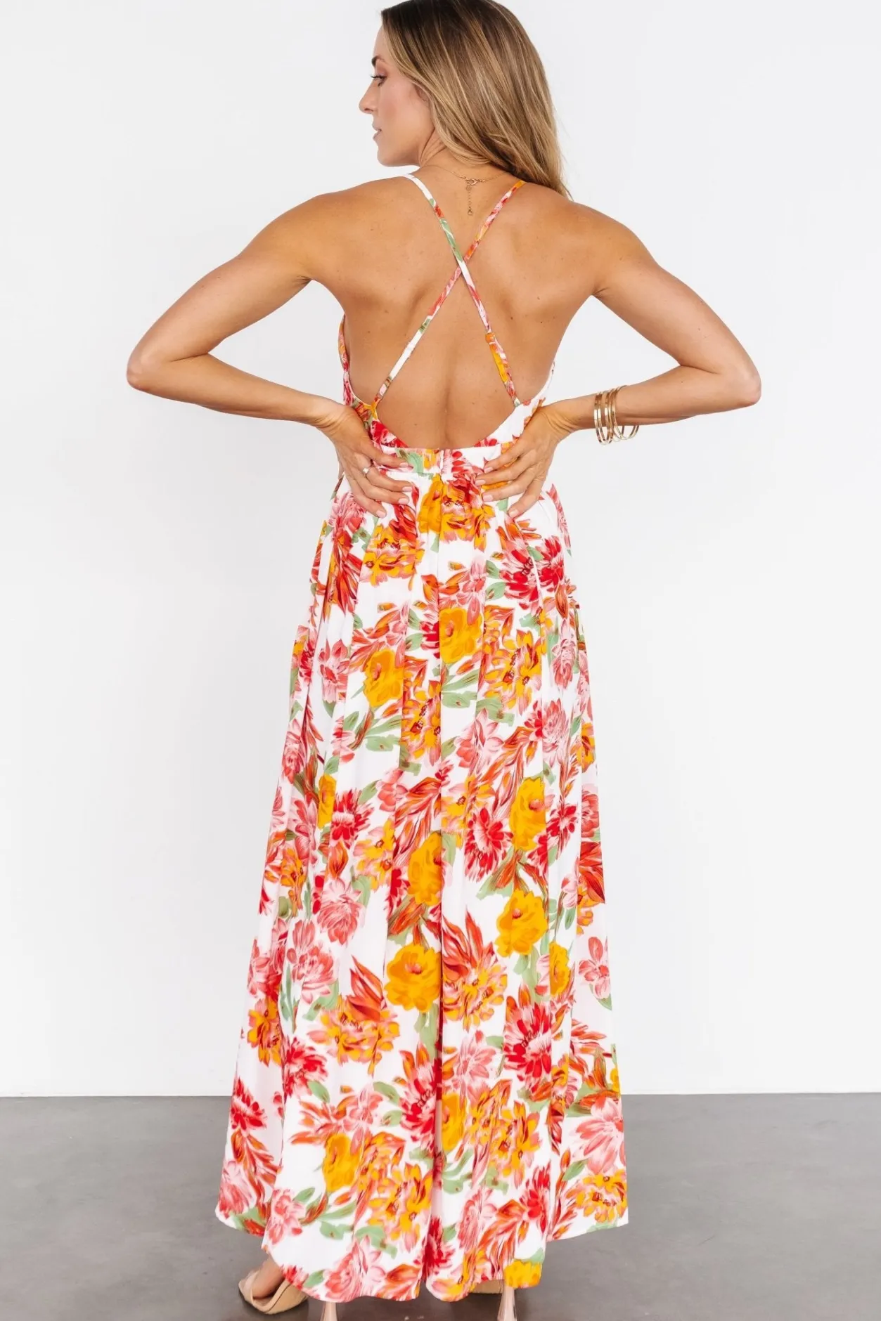 New Baltic Born Miramar Maxi Dress | Off White Floral OffWhiteFloral