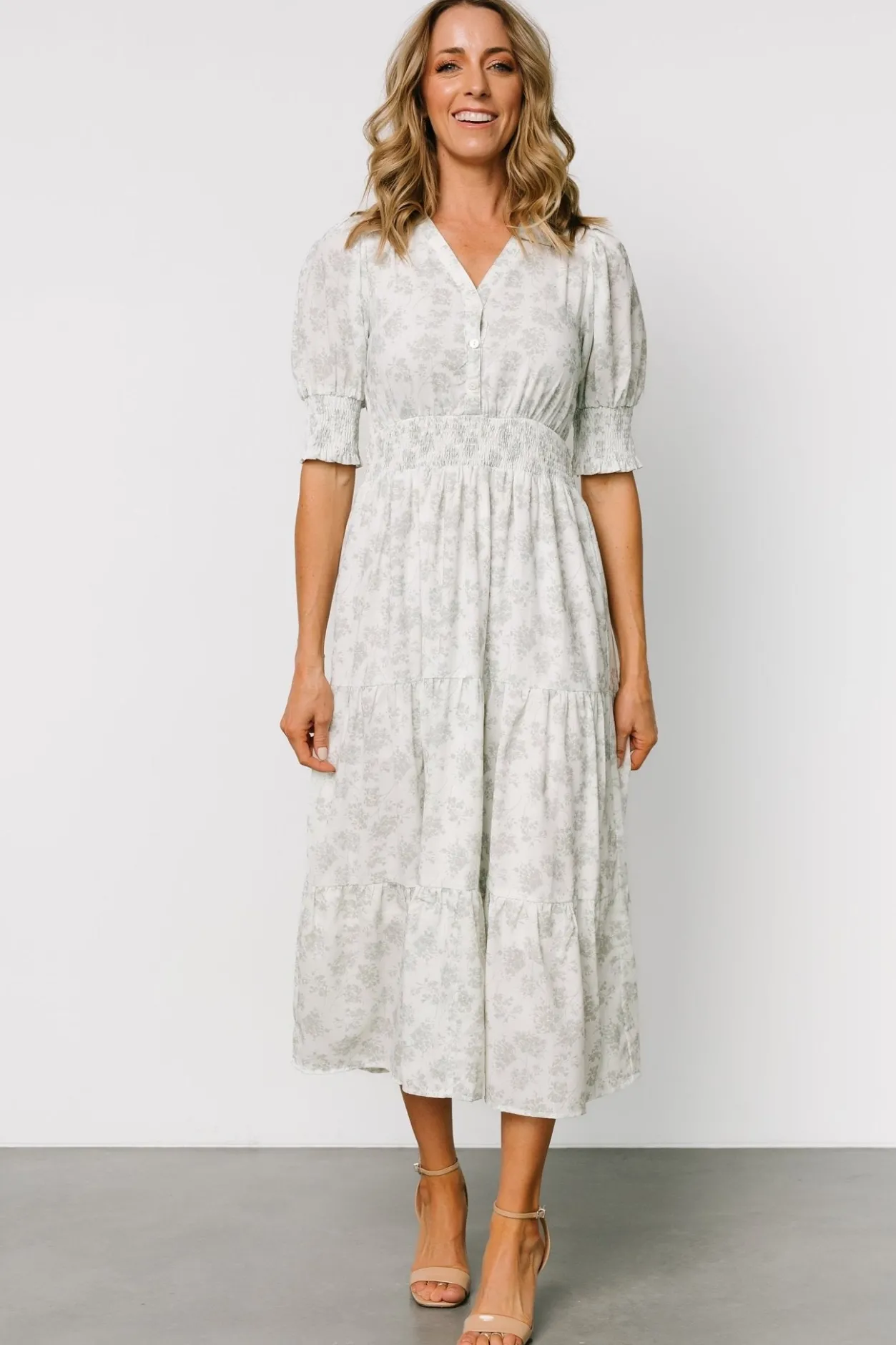 Best Baltic Born Miriam Midi Dress | Light Sage Floral LightSageFloral