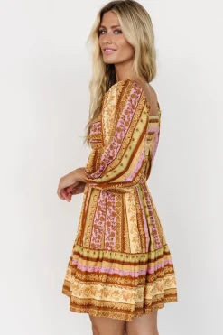 Fashion Baltic Born Moriah Mini Dress | Camel Multi CamelMulti
