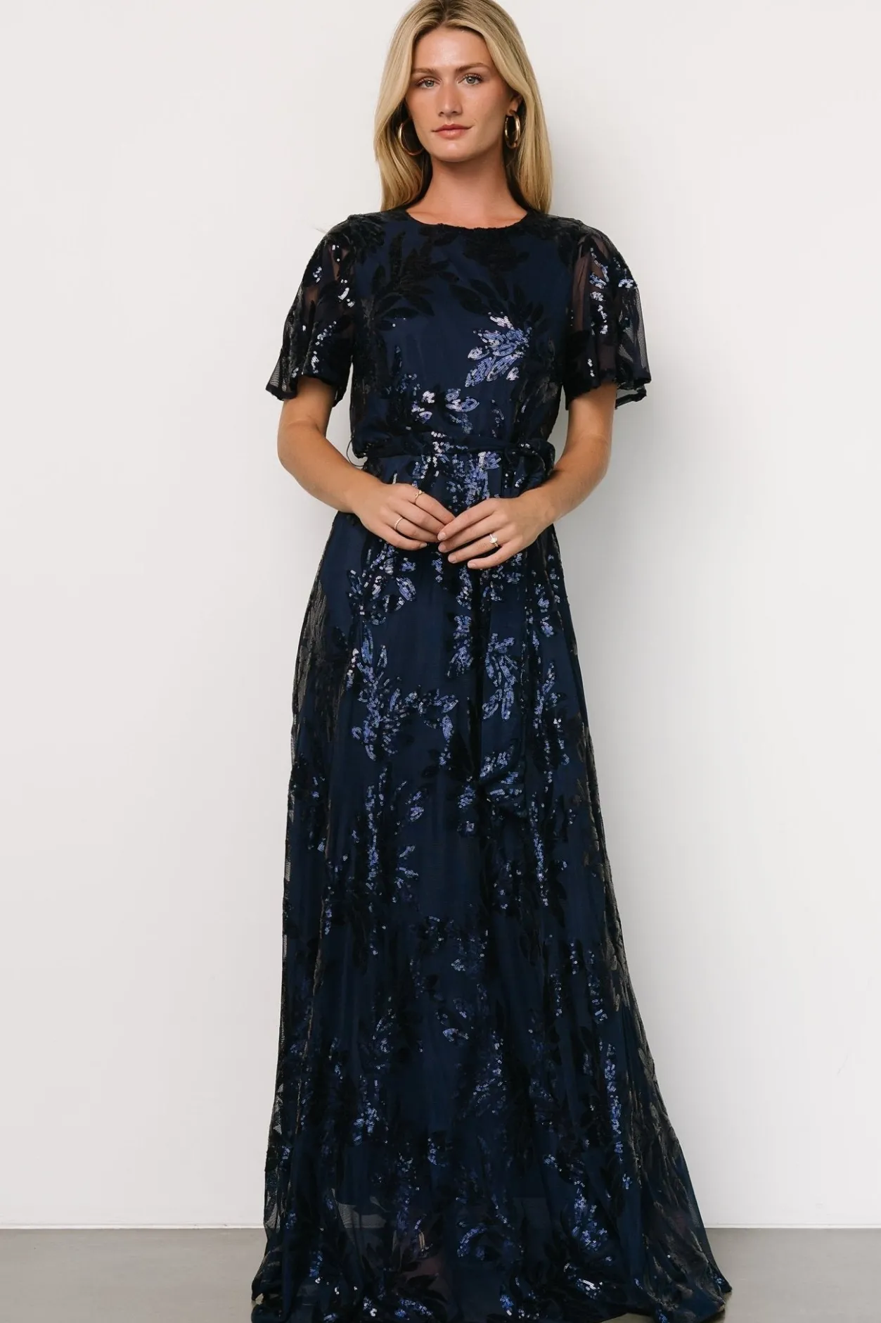 Outlet Baltic Born Muse Sequin Maxi Dress | Navy