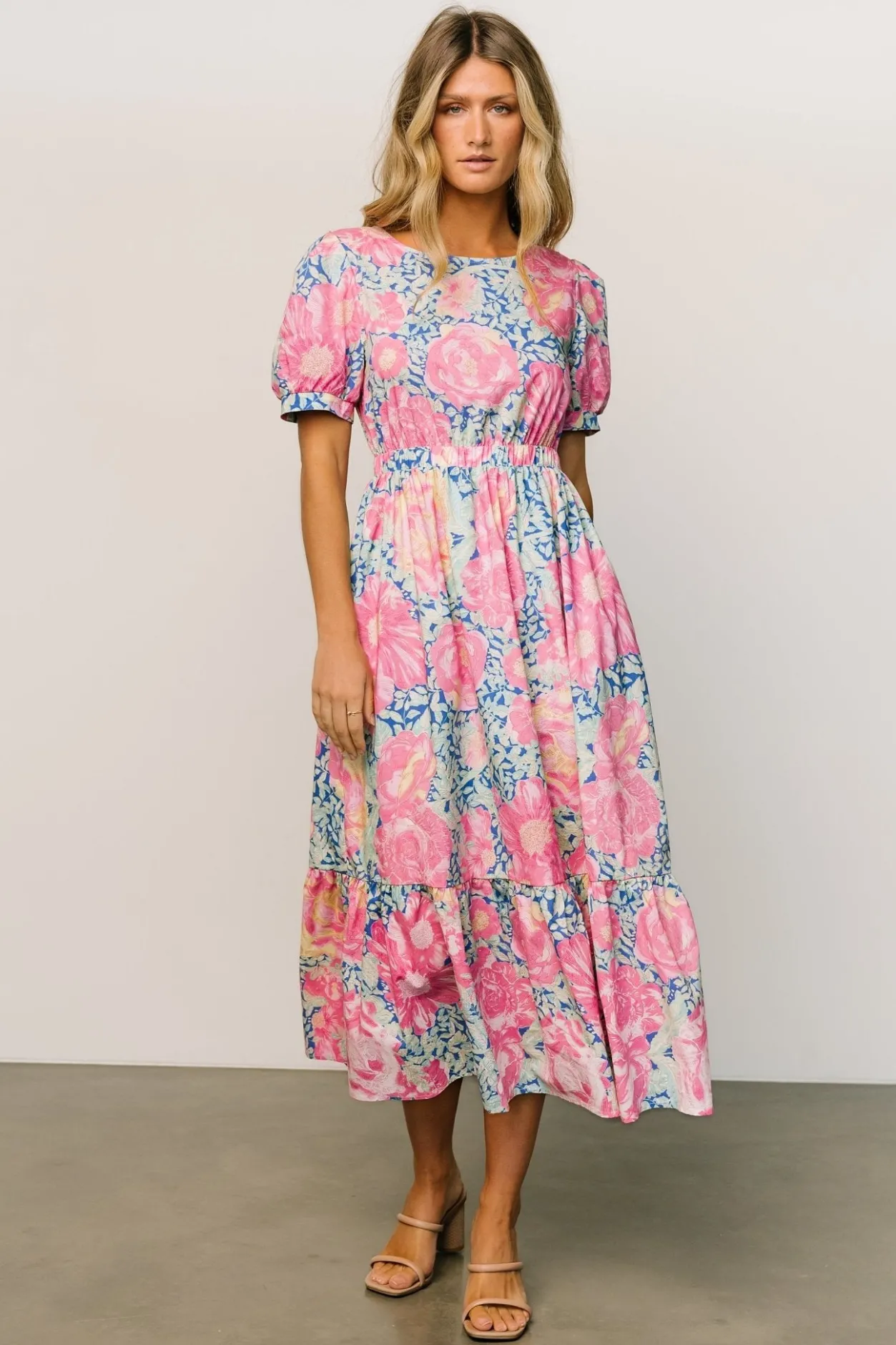 Clearance Baltic Born Myers Dress | Blue + Pink Floral Blue+PinkFloral