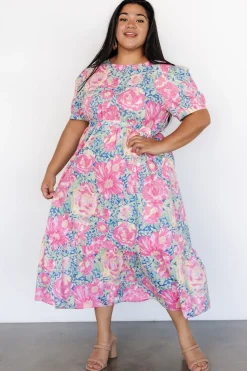 Clearance Baltic Born Myers Dress | Blue + Pink Floral Blue+PinkFloral