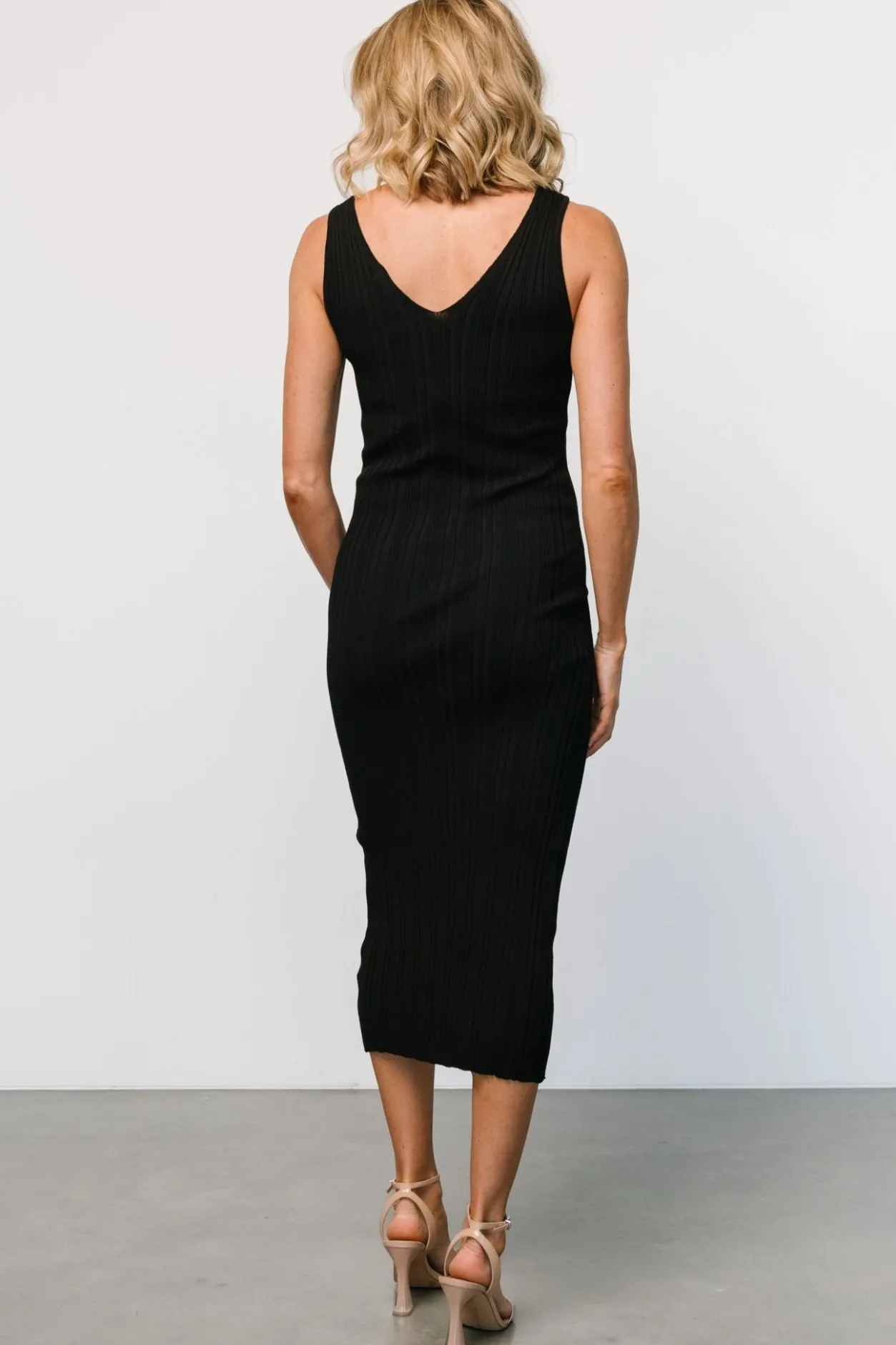 Discount Baltic Born Napa V Neck Tank Dress | Black