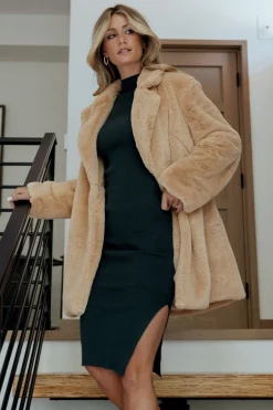 Outlet Baltic Born Narla Faux Fur Coat | Oatmeal