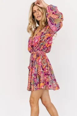 Outlet Baltic Born Newark Mini Dress | Purple Multi PurpleMulti