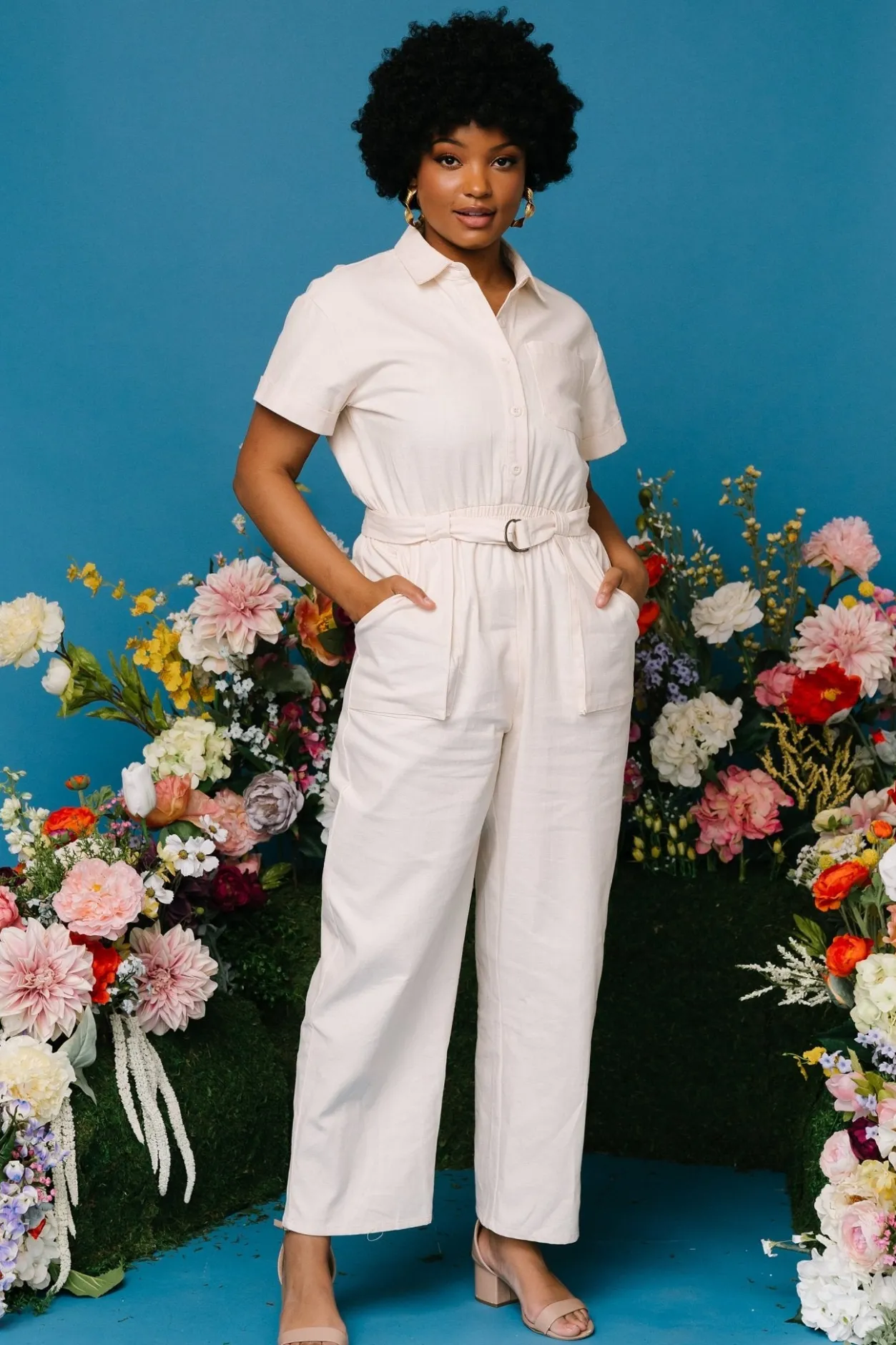 Hot Baltic Born Newport Jumpsuit | Cream
