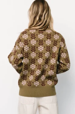 Fashion Baltic Born Norris Sweater | Olive Multi Floral OliveMultiFloral