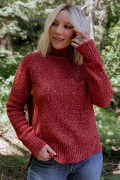 Fashion Baltic Born Oaklynn Turtleneck Sweater | Heather Rust HeatherRust
