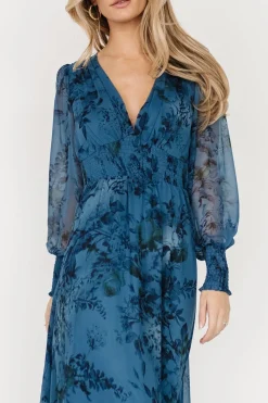 Best Baltic Born Olivia Maxi Dress | Deep Blue Floral DeepBlueFloral