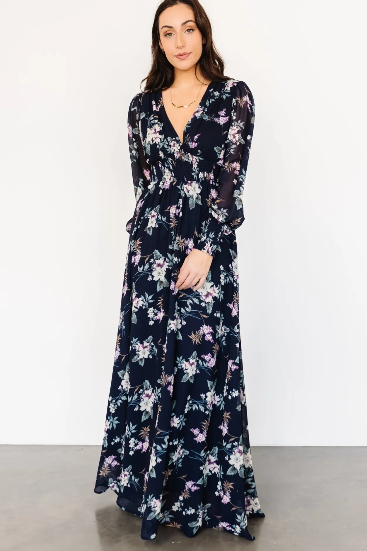 Best Baltic Born Olivia Maxi Dress | Navy Garden Floral NavyGardenFloral