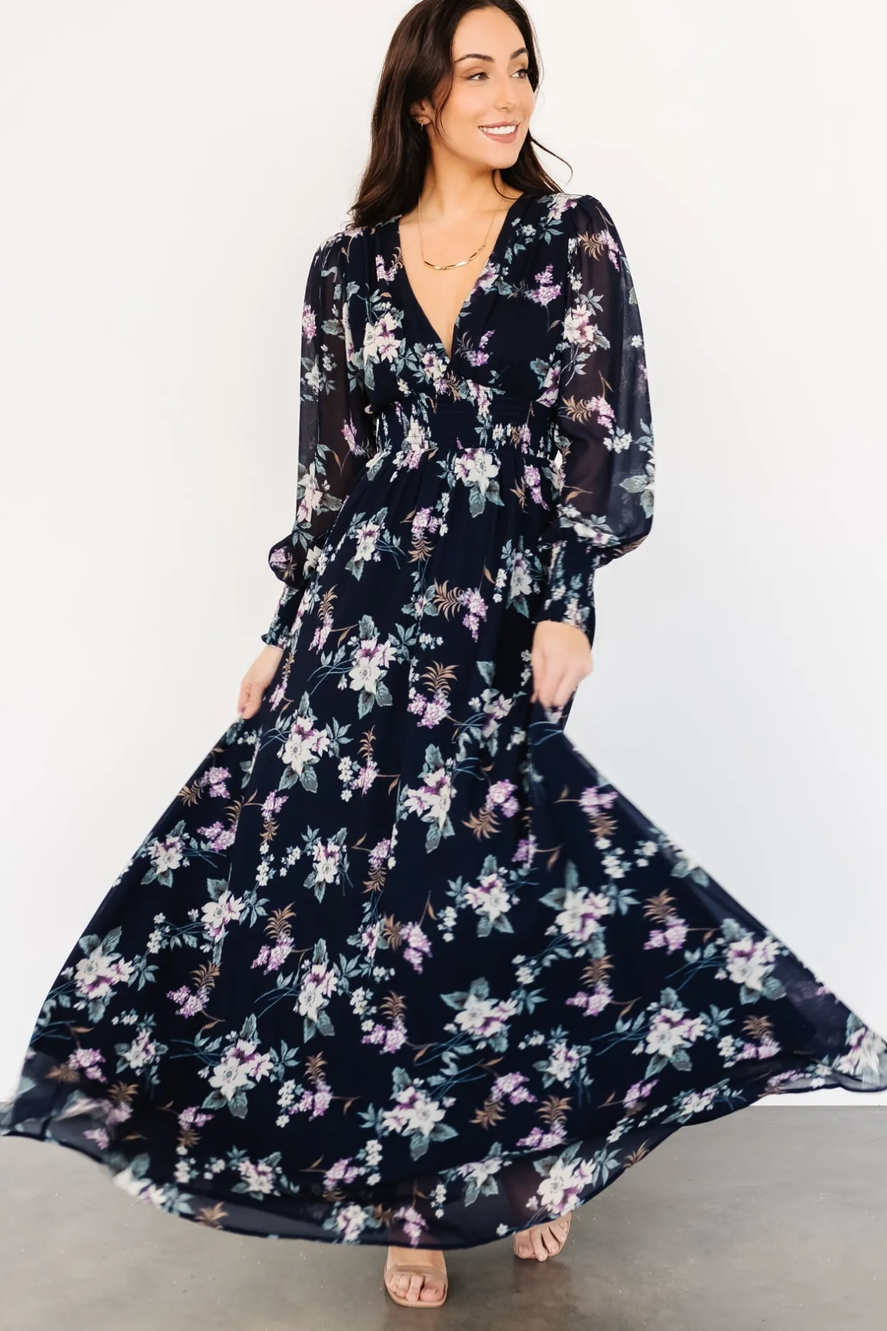 Best Baltic Born Olivia Maxi Dress | Navy Garden Floral NavyGardenFloral
