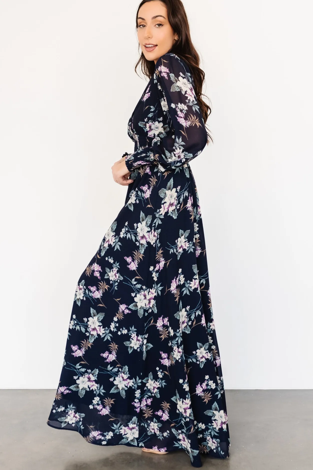 Best Baltic Born Olivia Maxi Dress | Navy Garden Floral NavyGardenFloral