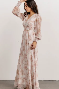 Hot Baltic Born Olivia Maxi Dress | Pink Floral PinkFloral