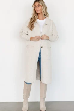Online Baltic Born Ontario Long Button Cardigan | Oatmeal