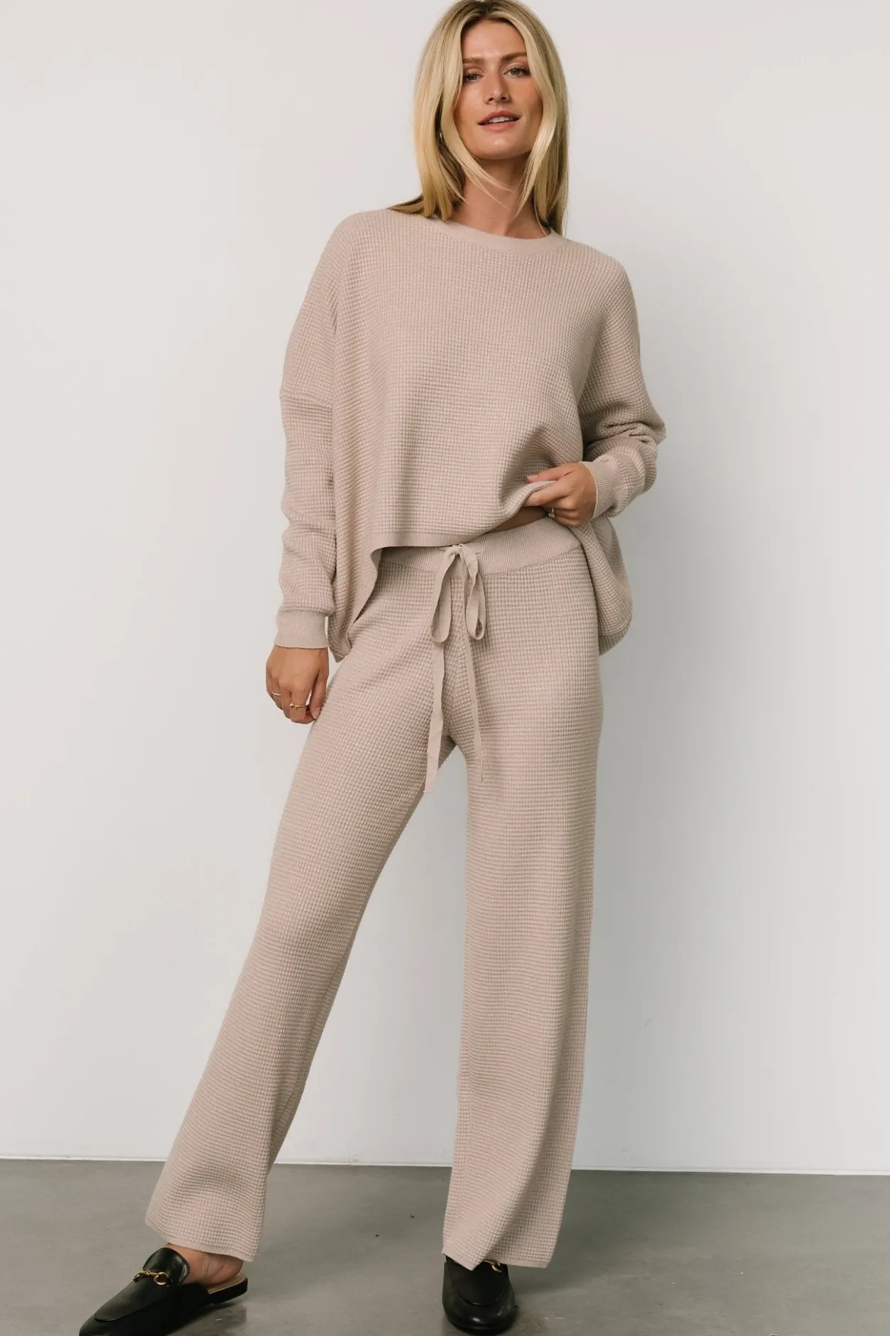 Fashion Baltic Born Owen Waffle Pants | Oatmeal