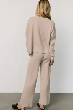 Outlet Baltic Born Owen Waffle Sweater Top | Oatmeal