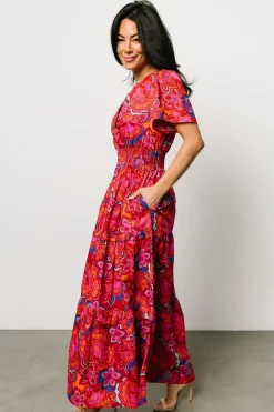 Online Baltic Born Palmer Tiered Maxi Dress | Multi Floral MultiFloral