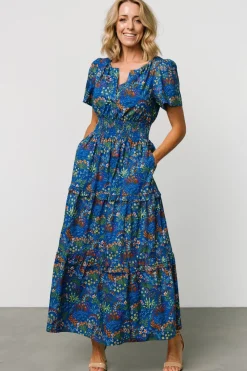Fashion Baltic Born Palmer Tiered Maxi Dress | Cobalt Multi CobaltMulti