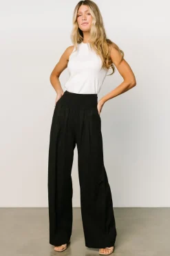 Clearance Baltic Born Parvati Smocked Waist Pants | Black