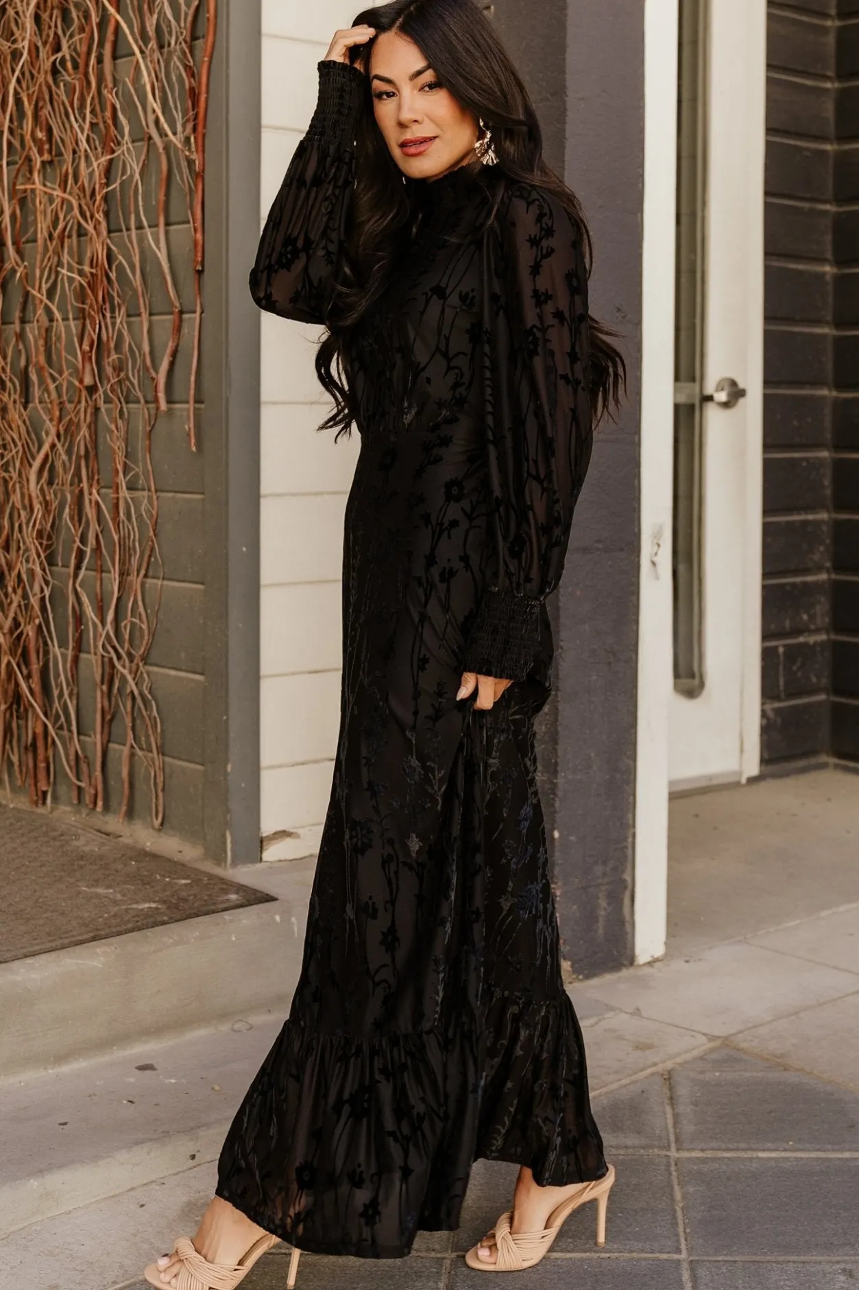 Best Baltic Born Penelope Velvet Maxi Dress | Black