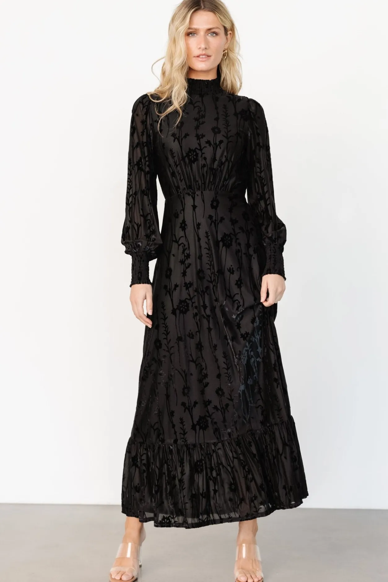 Best Baltic Born Penelope Velvet Maxi Dress | Black