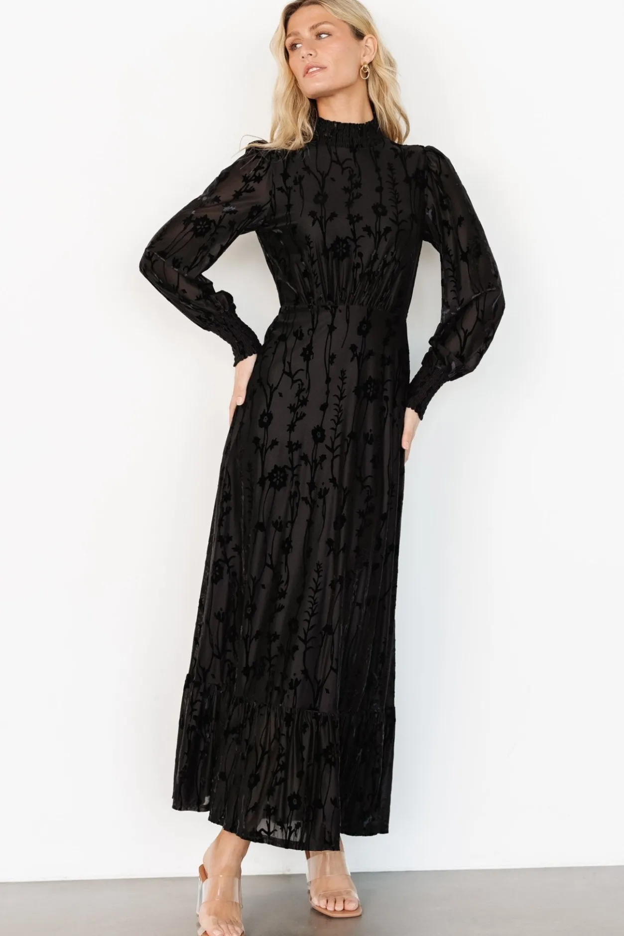Best Baltic Born Penelope Velvet Maxi Dress | Black