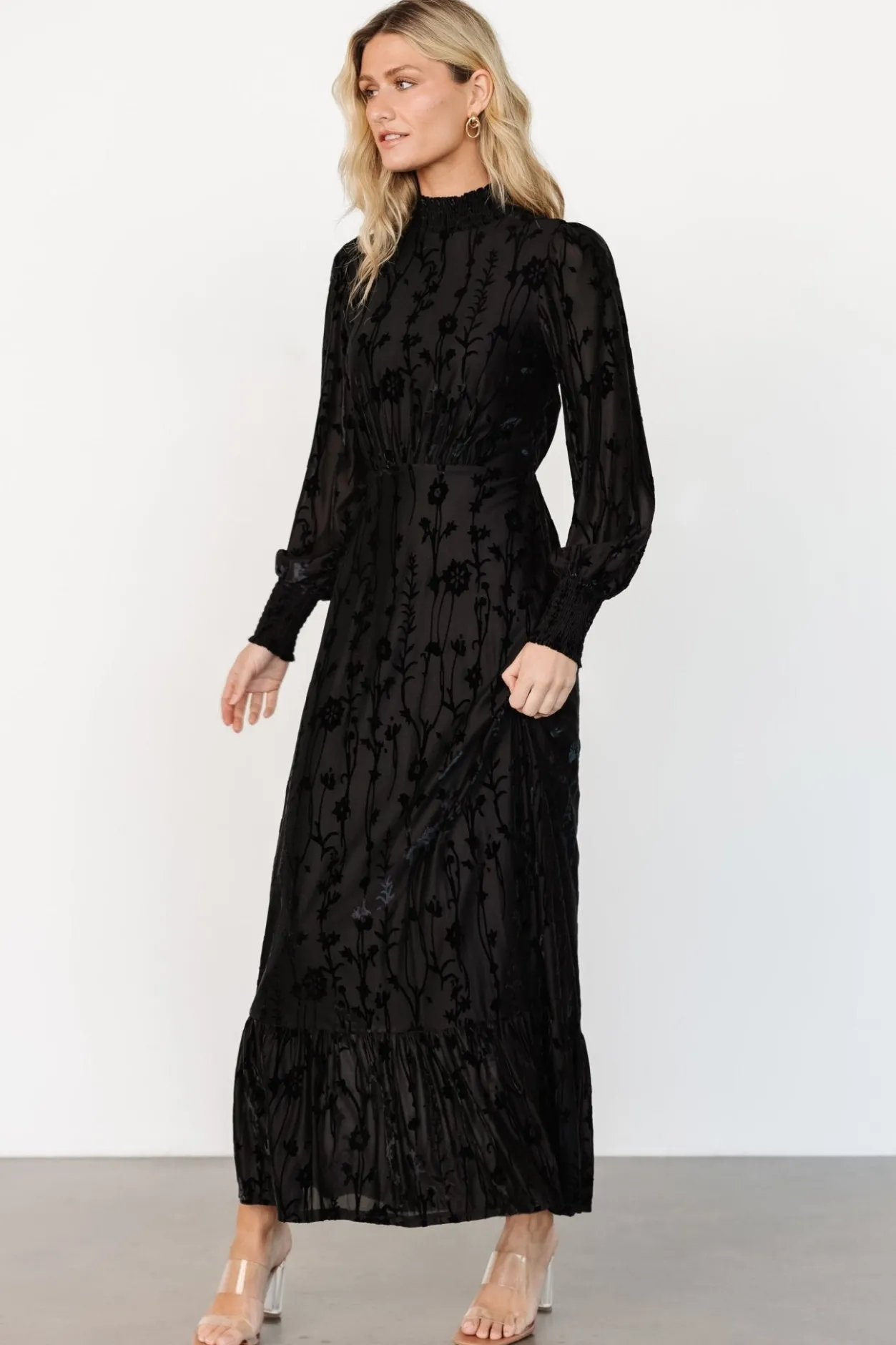 Best Baltic Born Penelope Velvet Maxi Dress | Black