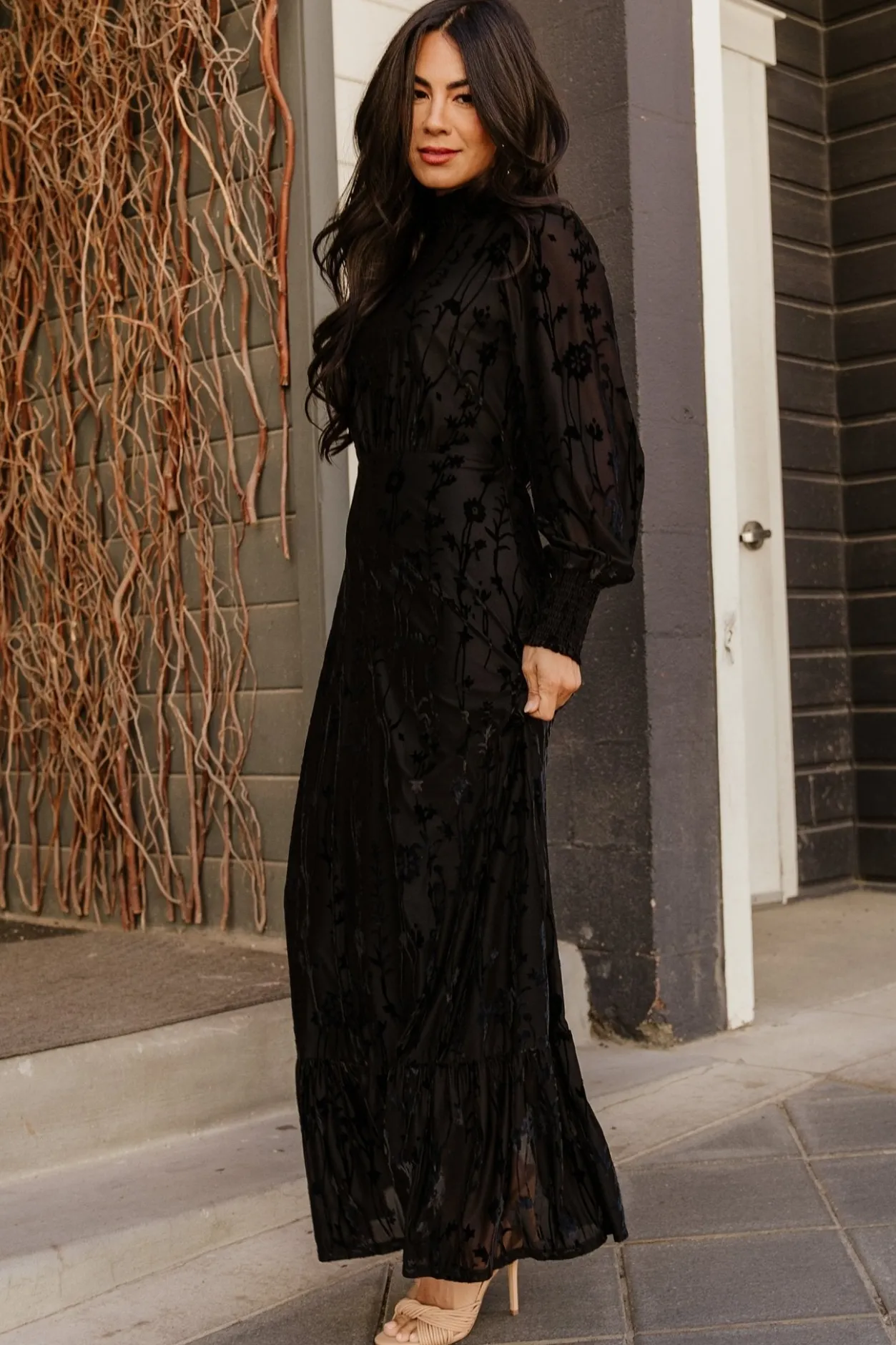 Best Baltic Born Penelope Velvet Maxi Dress | Black