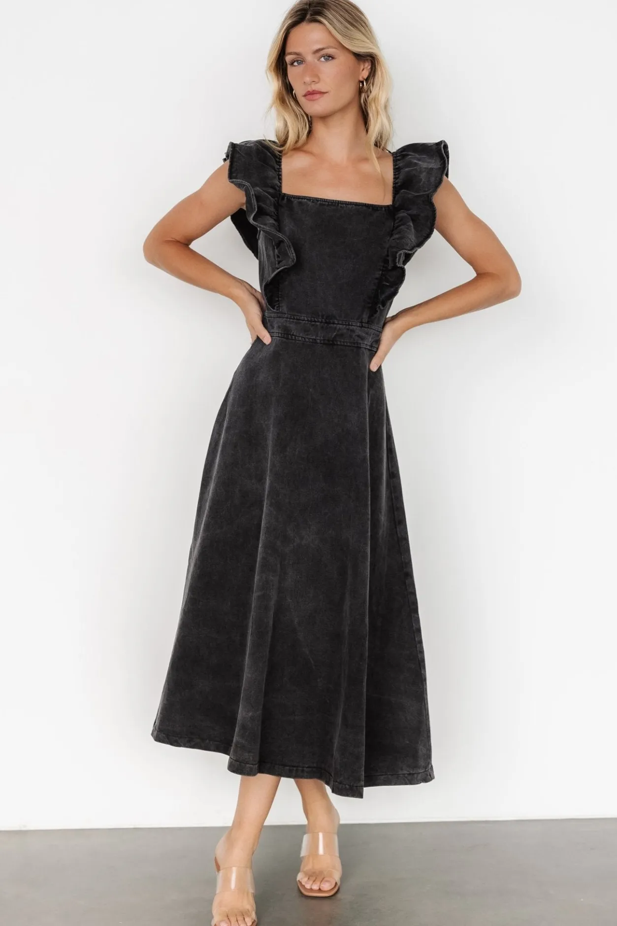 Online Baltic Born Phoenix Denim Dress | Black